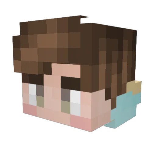 MsCatmore Minecraft avatar head, 3D render