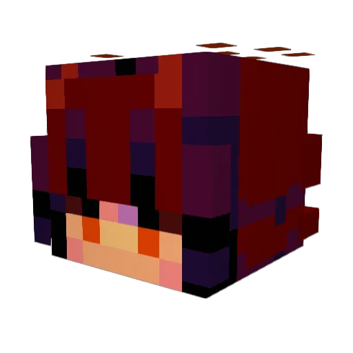 MsCecropia Minecraft avatar head, 3D render