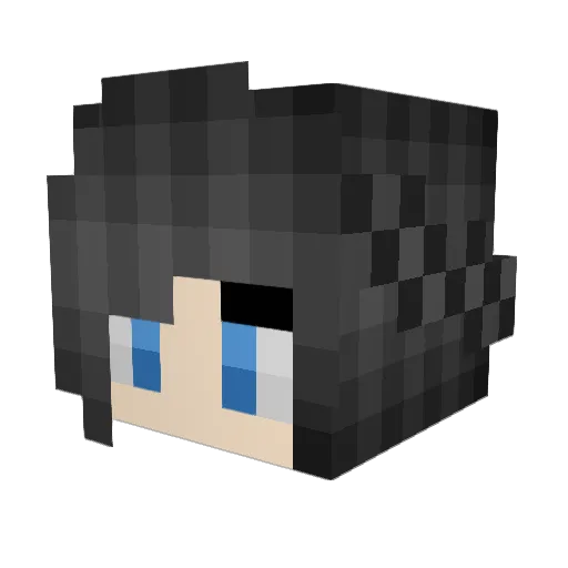 MsCensor Minecraft avatar head, 3D render