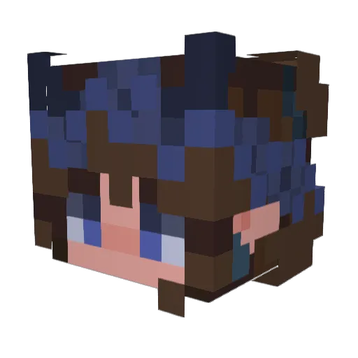 MsDaisyMay Minecraft avatar head, 3D render