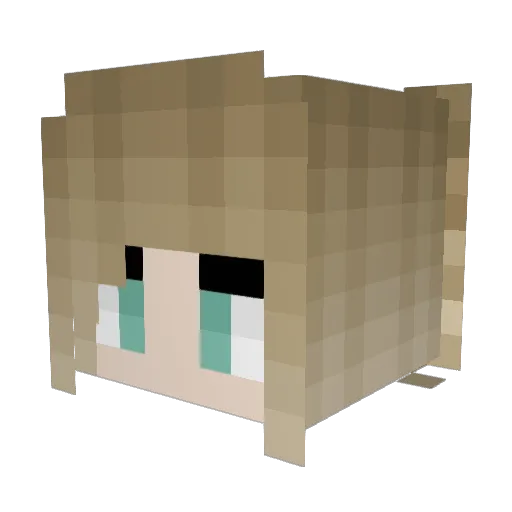 MsDonutSprinkles Minecraft avatar head, 3D render