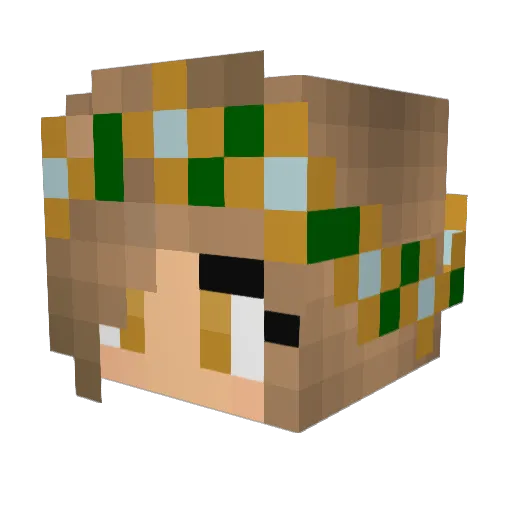 MsDubStep Minecraft avatar head, 3D render