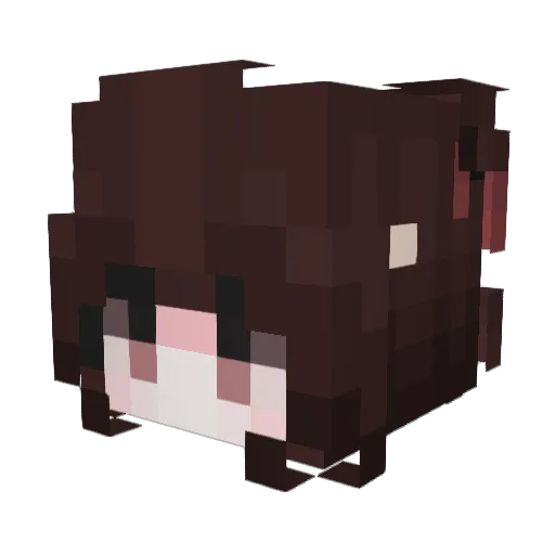 MsFormula Minecraft avatar head, 3D render