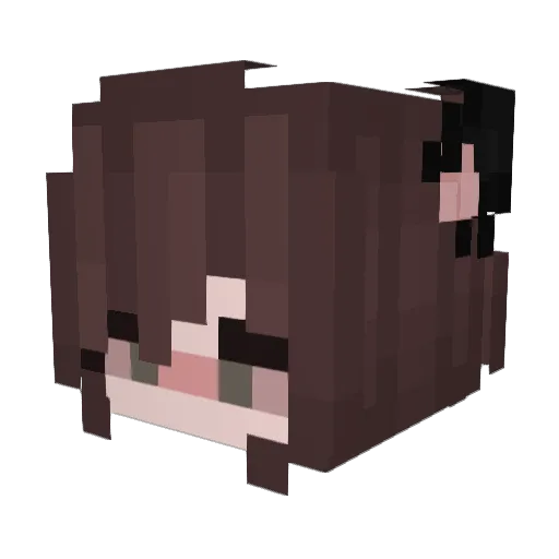 MsIsis Minecraft avatar head, 3D render