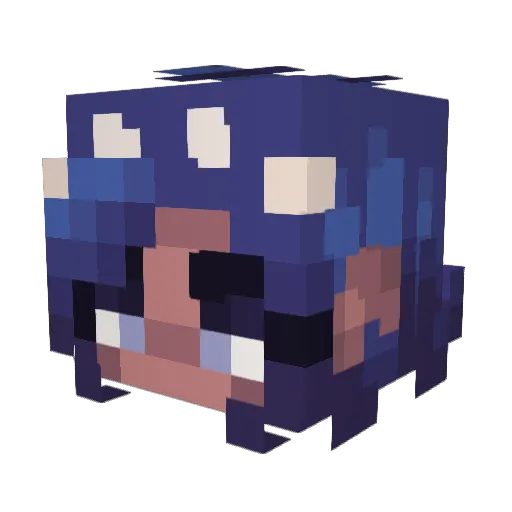 MsJinkx Minecraft avatar head, 3D render