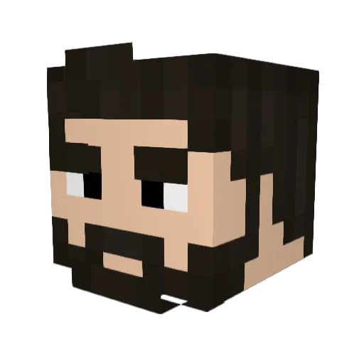 MsJonderko Minecraft avatar head, 3D render