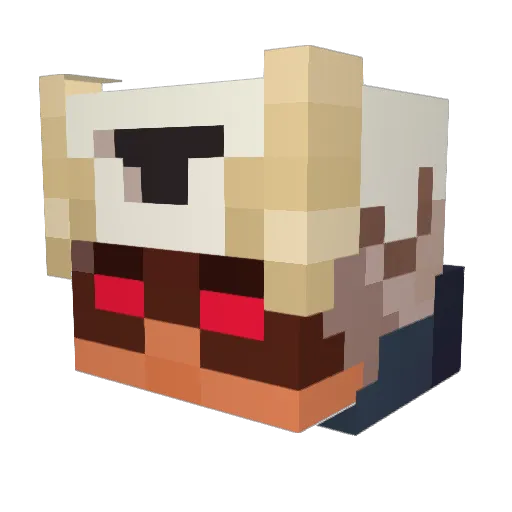 MsKaylaGirl Minecraft avatar head, 3D render