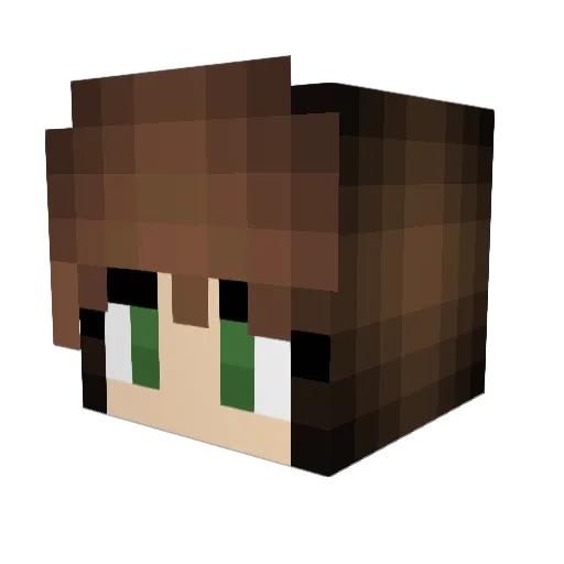 MsKimber Minecraft avatar head, 3D render