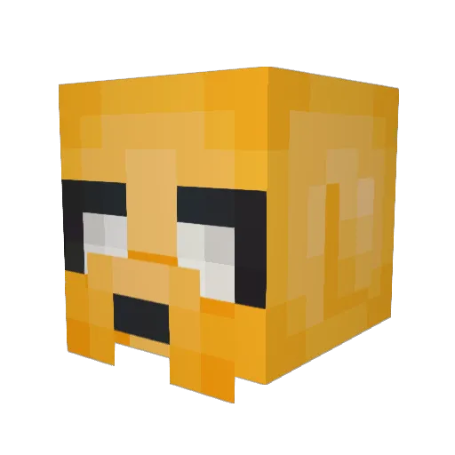 MsMac64 Minecraft avatar head, 3D render