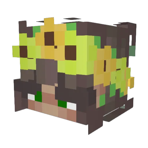 MsMerci Minecraft avatar head, 3D render