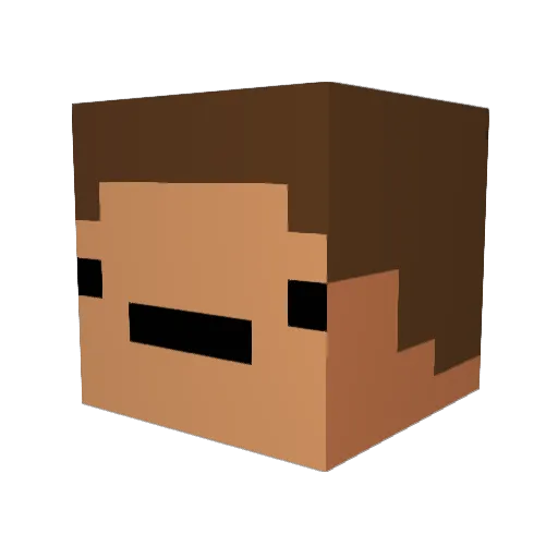 MsMidnightMoon Minecraft avatar head, 3D render