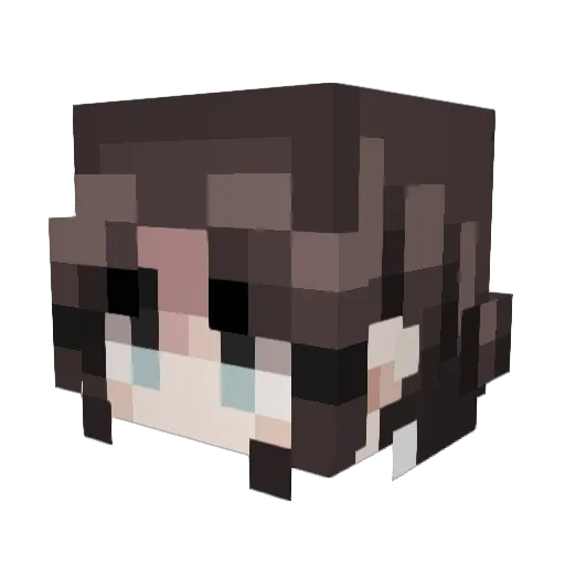 MsMissy_ Minecraft avatar head, 3D render