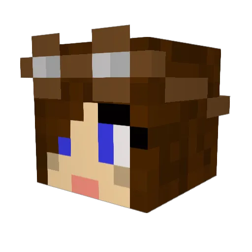 MsMoonBaby Minecraft avatar head, 3D render