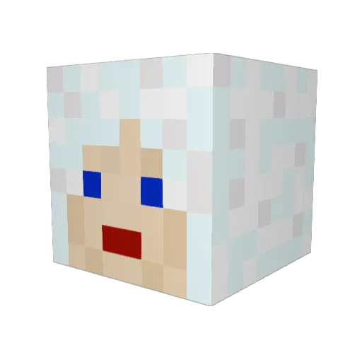 MsNoName23 Minecraft avatar head, 3D render