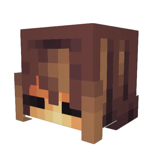 MsPandoraX Minecraft avatar head, 3D render
