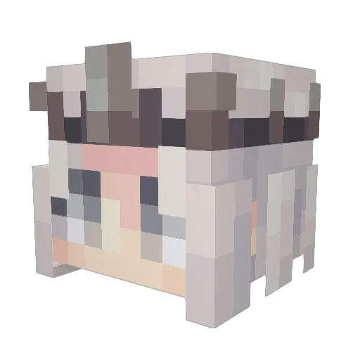 MsPlexy Minecraft avatar head, 3D render