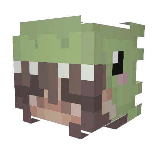 MsPotato_Puff Minecraft avatar head, 3D render