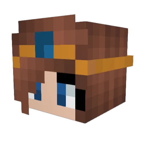 MsQueenNL Minecraft avatar head, 3D render