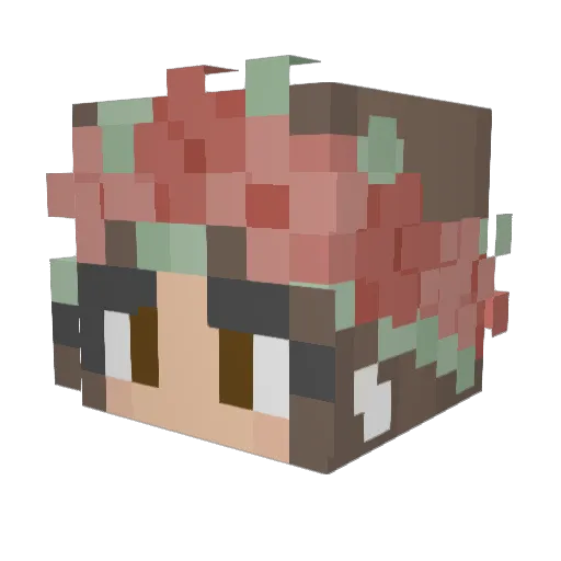 MsReaperrr Minecraft avatar head, 3D render