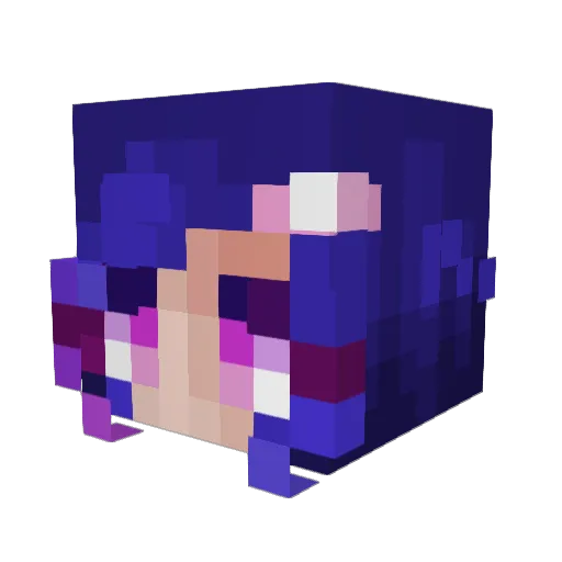MsSnow2709 Minecraft avatar head, 3D render
