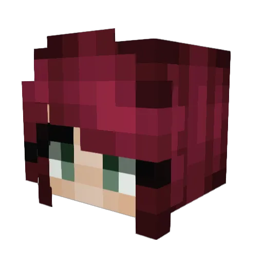 MsStilettoHeelz Minecraft avatar head, 3D render