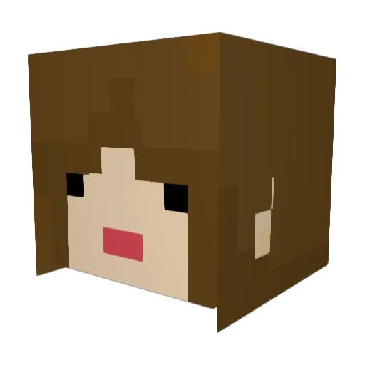 MsTOR Minecraft avatar head, 3D render