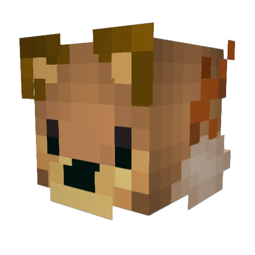 MsTiko Minecraft avatar head, 3D render