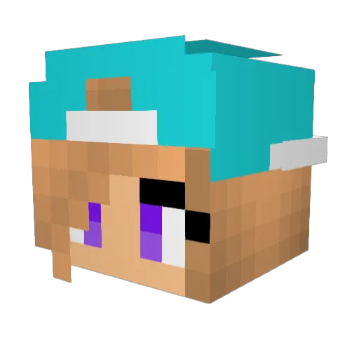 Ms_Cupcake_2004 Minecraft avatar head, 3D render