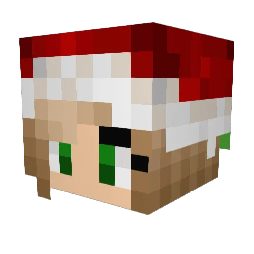 Ms_Egirl Minecraft avatar head, 3D render