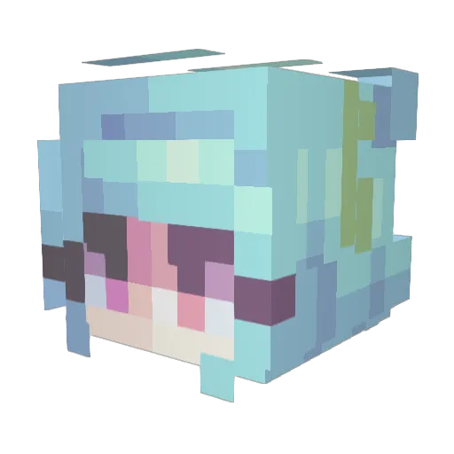 Ms_ImaginaryGirl Minecraft avatar head, 3D render