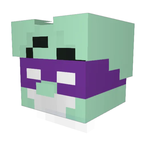 Ms_Lizziard Minecraft avatar head, 3D render