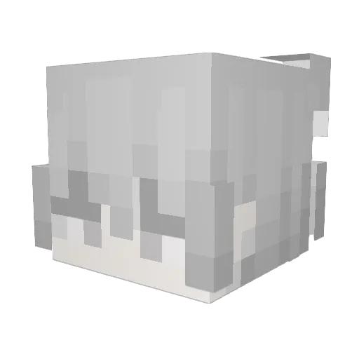 Ms_Ming Minecraft avatar head, 3D render