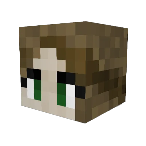 Ms_Tesla Minecraft avatar head, 3D render