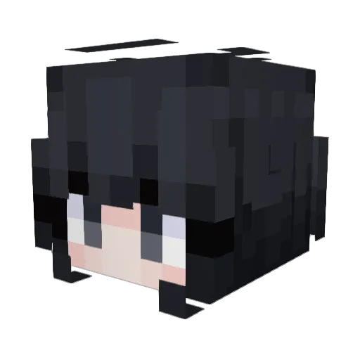 Ms_xiaoguo Minecraft avatar head, 3D render