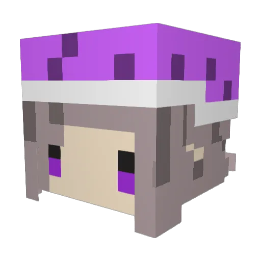 Ms_ya Minecraft avatar head, 3D render