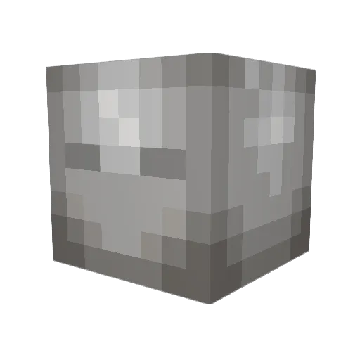 Msam Minecraft avatar head, 3D render