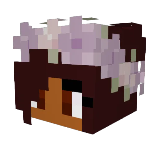 Msberrykiss Minecraft avatar head, 3D render