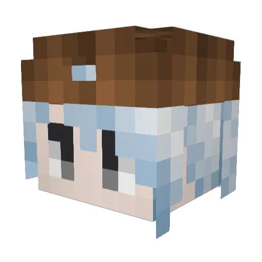Msc_BaiMeow Minecraft avatar head, 3D render