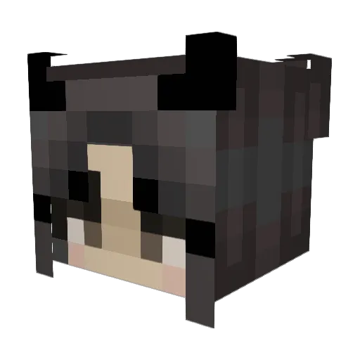 Msdancer02 Minecraft avatar head, 3D render