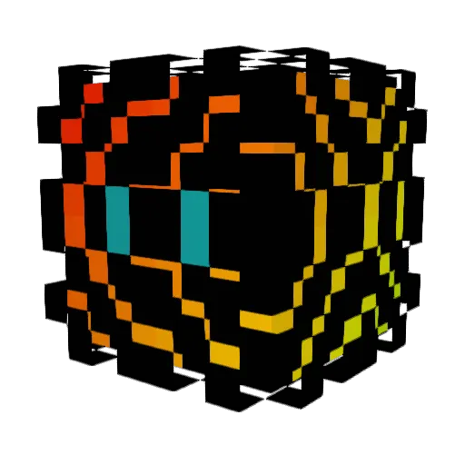 Msge Minecraft avatar head, 3D render