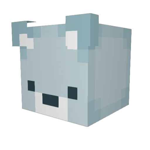 Mshimaro Minecraft avatar head, 3D render