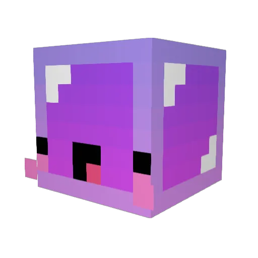 Msmellowmood Minecraft avatar head, 3D render