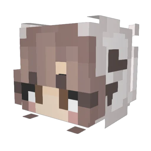 Mstaroon Minecraft avatar head, 3D render
