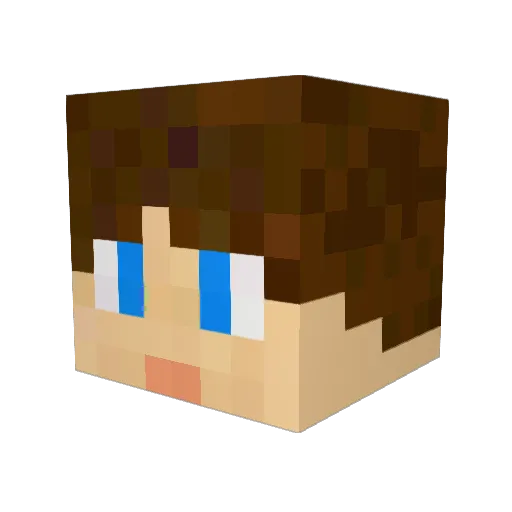 MsterPlayz Minecraft avatar head, 3D render