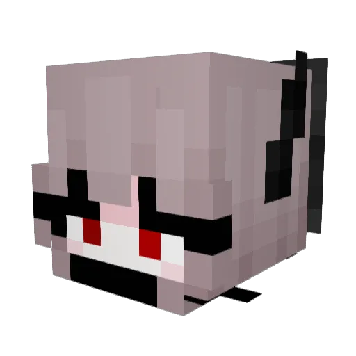 MstrssKhaos Minecraft avatar head, 3D render