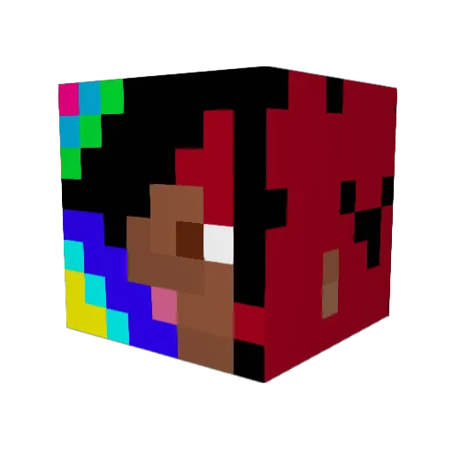 Msx_x0 Minecraft avatar head, 3D render