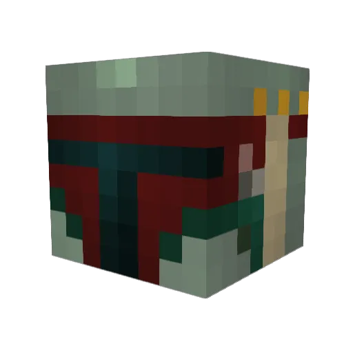 MtBn Minecraft avatar head, 3D render