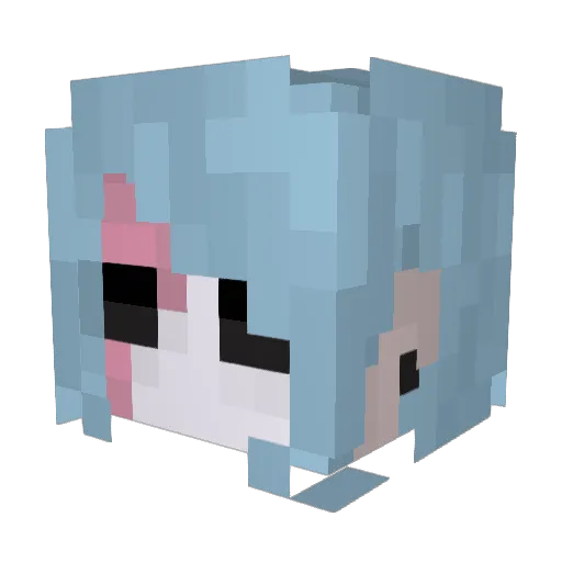 MtDewLover69 Minecraft avatar head, 3D render