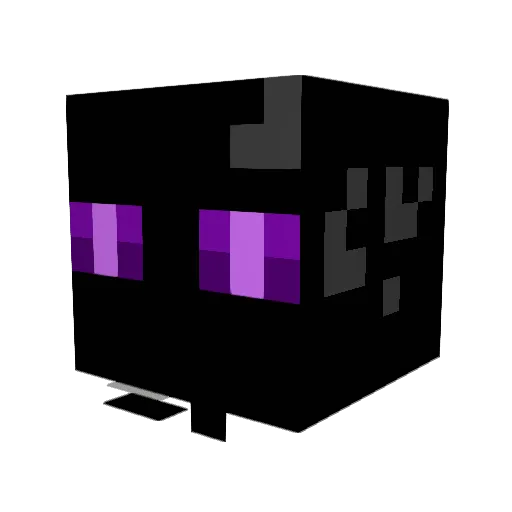 MtMud Minecraft avatar head, 3D render