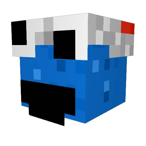 Mte122 Minecraft avatar head, 3D render